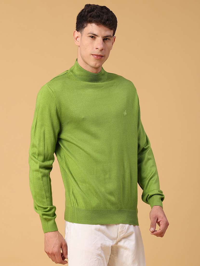 men solid long sleeve regualr fit pullover - 22093068 -  Standard Image - 2