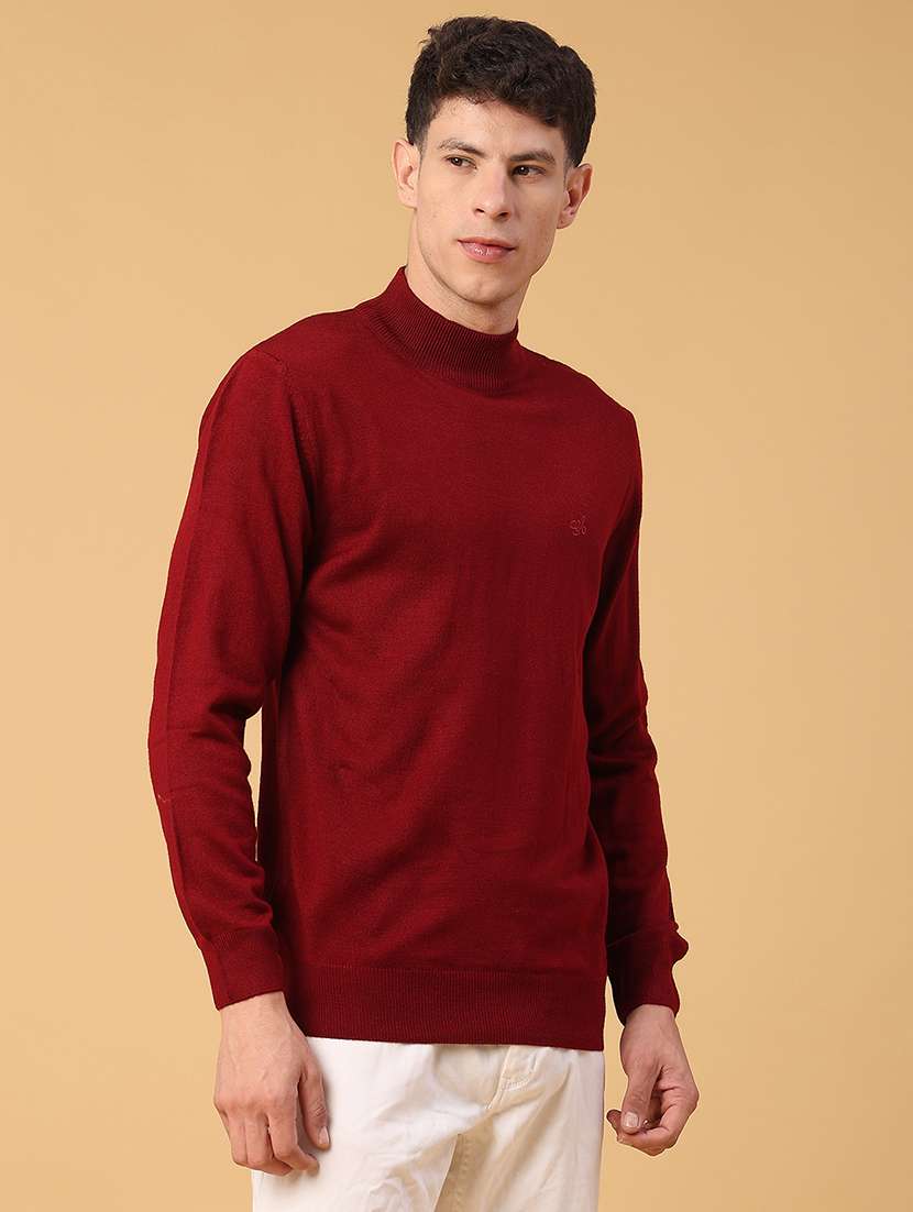 men solid long sleeve regualr fit pullover - 22093071 -  Standard Image - 2