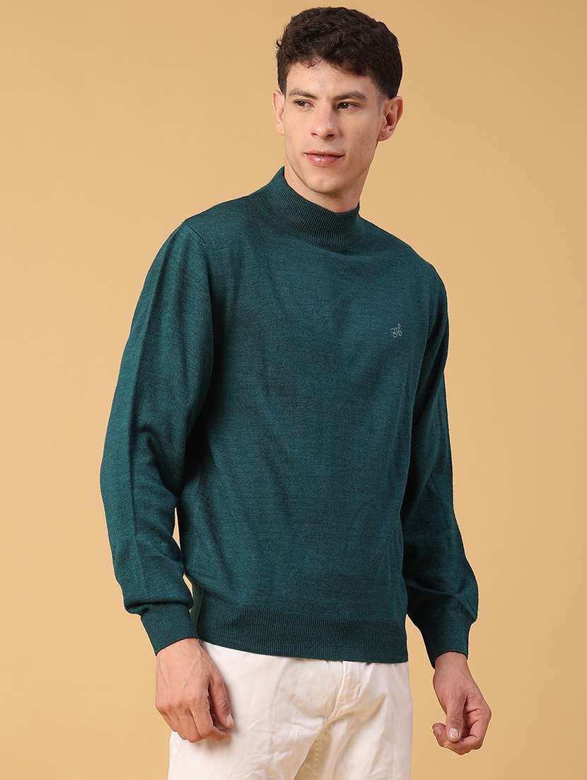 men solid long sleeve regualr fit pullover - 22093074 -  Standard Image - 2
