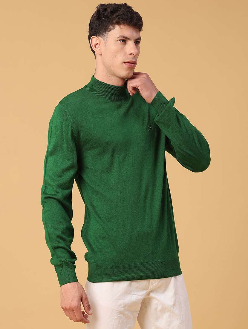 men solid long sleeve regualr fit pullover - 22093075 -  Standard Image - 2