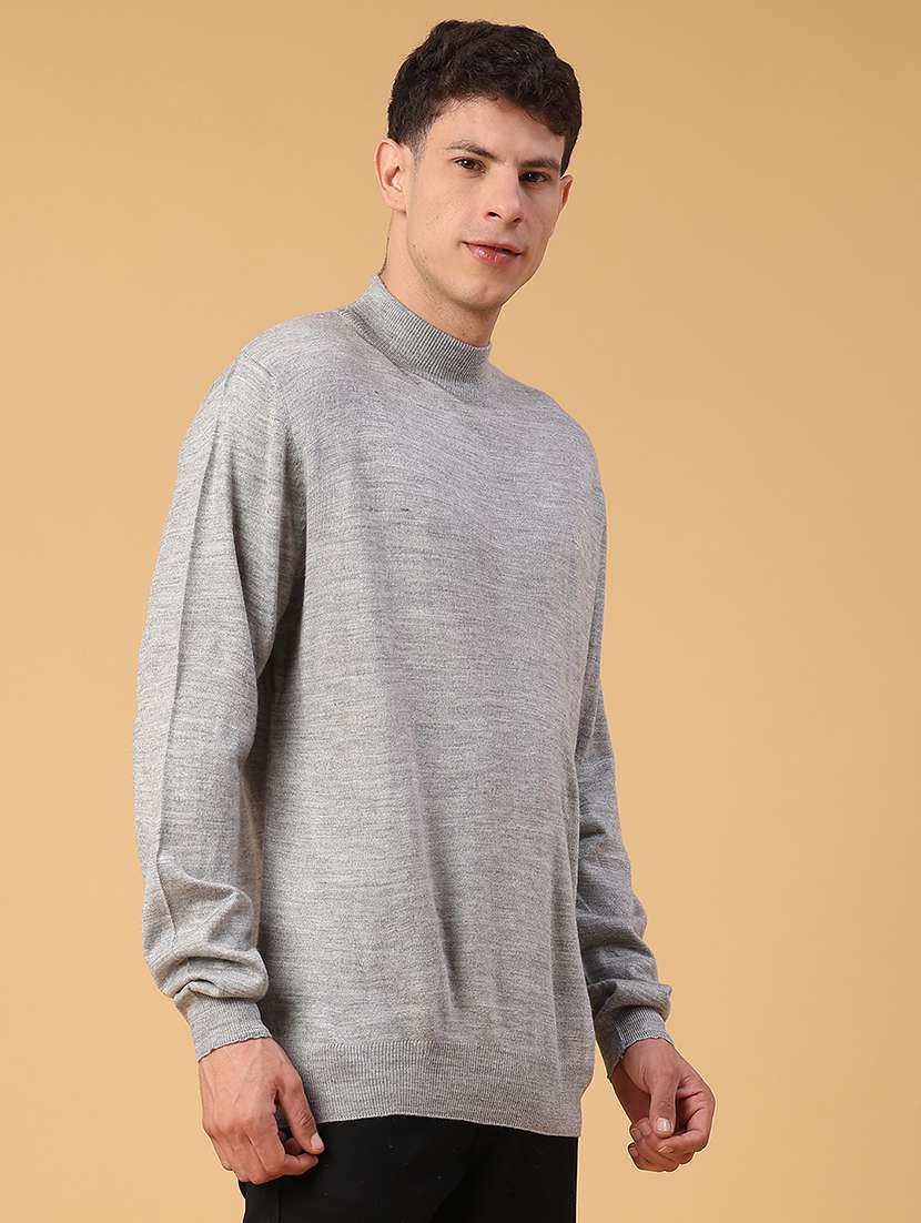 men solid long sleeve regualr fit pullover - 22093078 -  Standard Image - 2