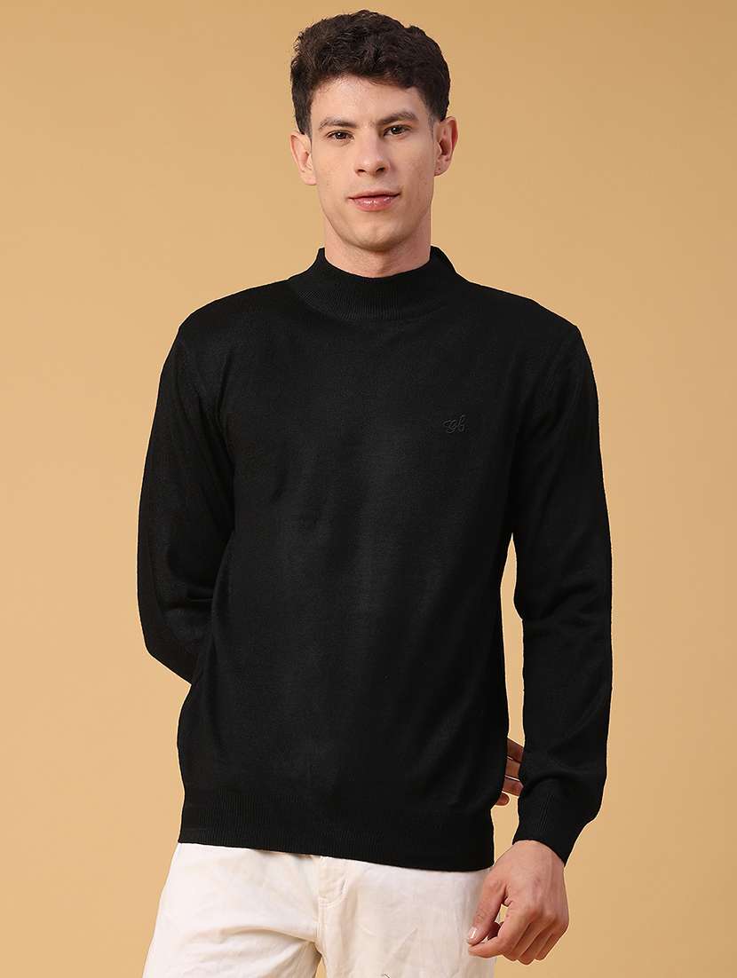 men solid long sleeve regualr fit pullover - 22093079 -  Standard Image - 2