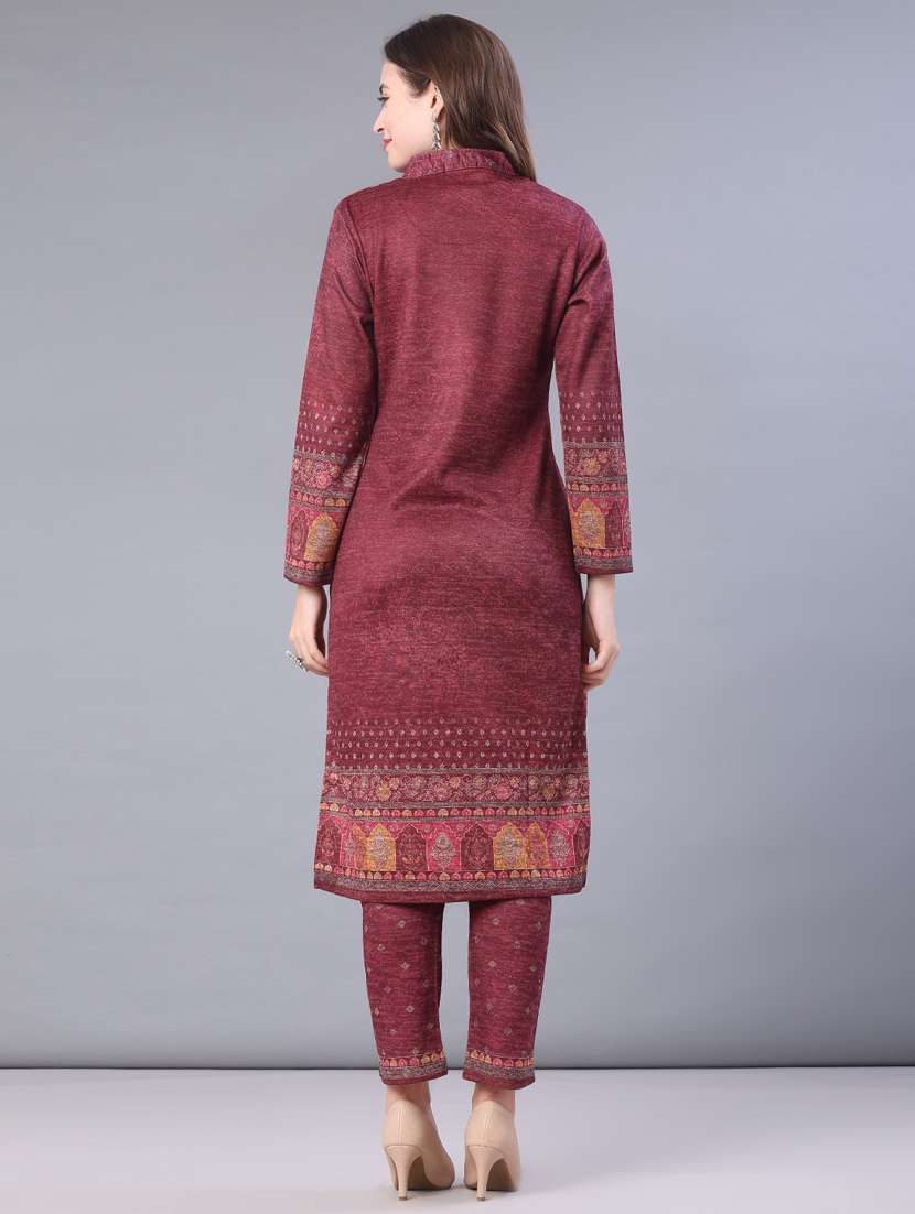 women self design long sleeve kurta pant with dupatta set - 22093095 -  Standard Image - 2
