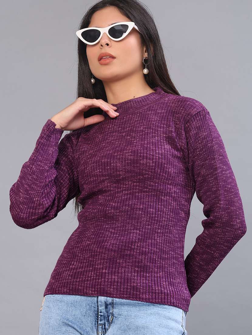 women self design long sleeve pullover