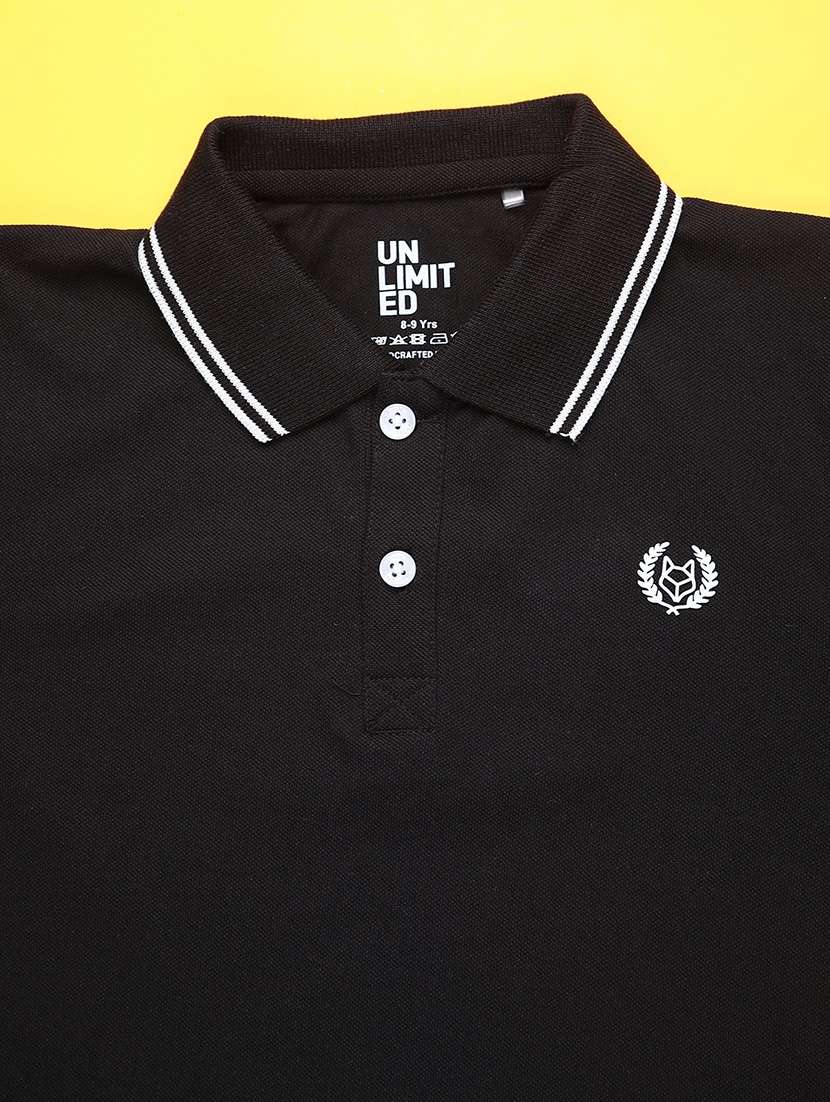 boys solid short sleeve polo t-shirt - 22093132 -  Standard Image - 2