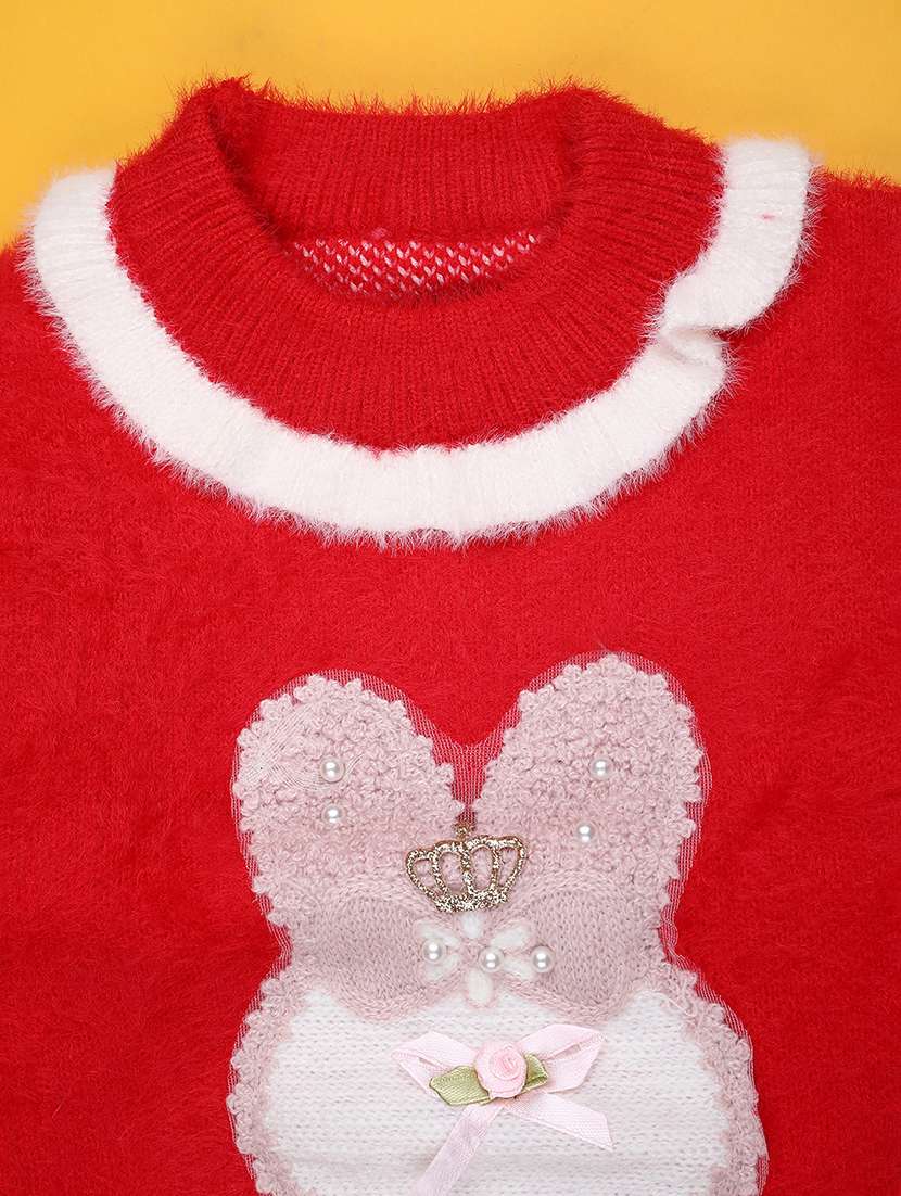 girls self designed long sleeve sweater - 22093161 -  Standard Image - 2