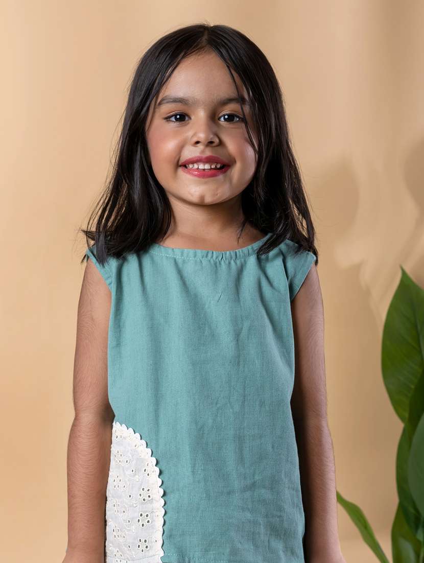 girls self designed top & palazzo co-ord set - 22093307 - Standard Image - 2