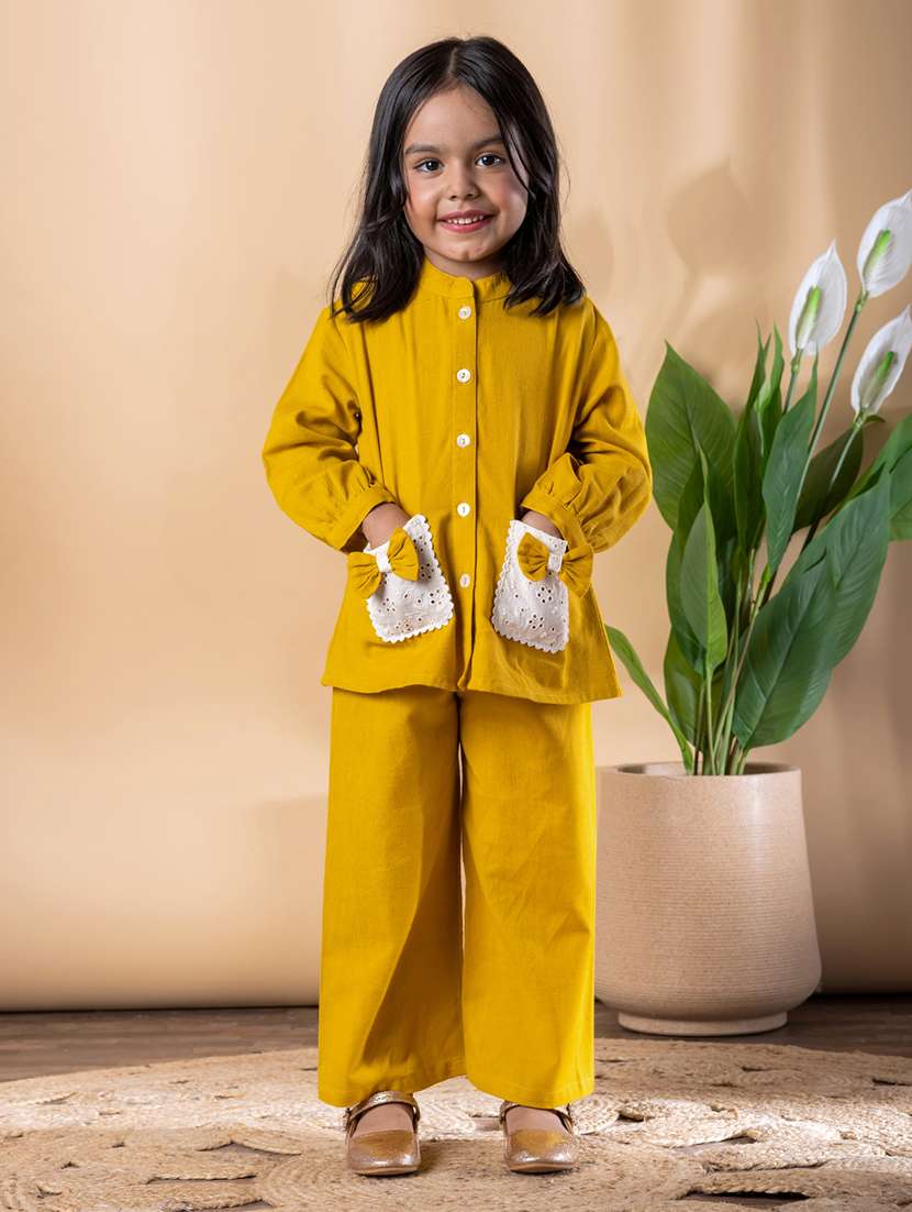 girls self designed shirt and trouser co-ord set - 22093309 - Standard Image - 2