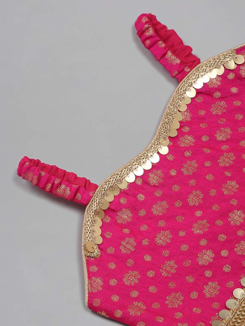girls embellished lehenga choli with dupatta set - 22093371 - Standard Image - 7