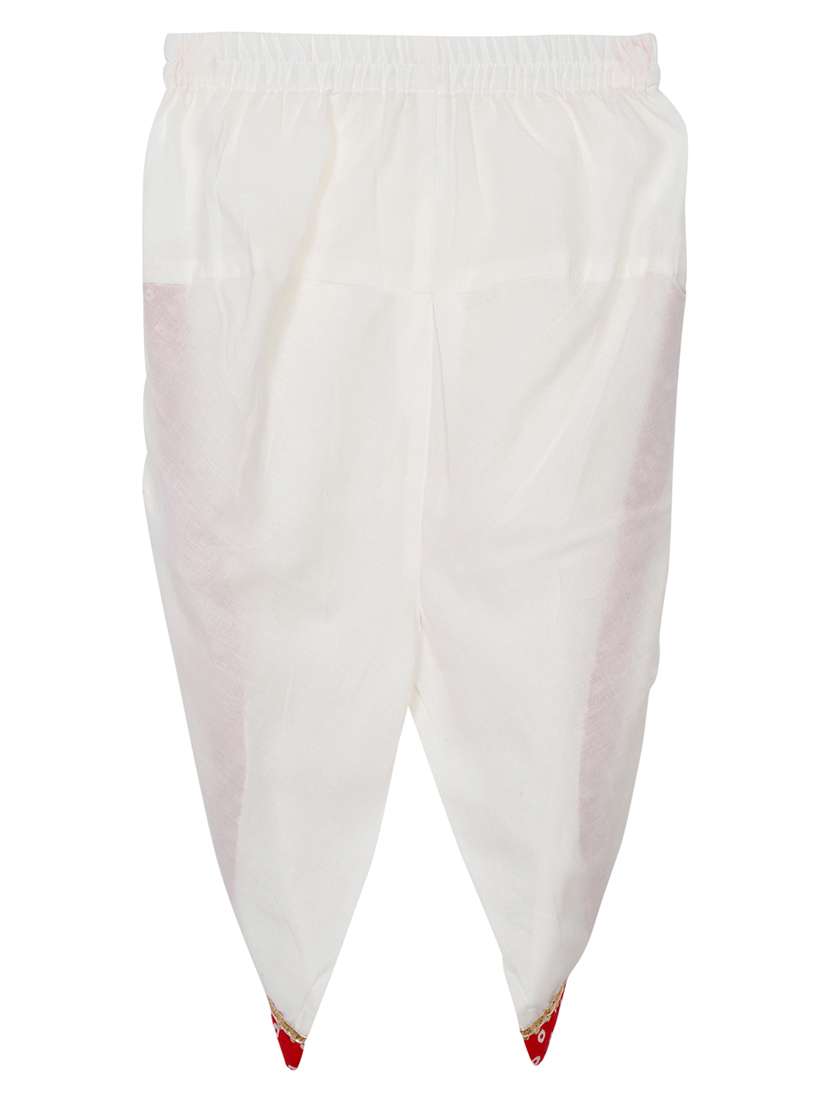 girls bandhani print kurta and dhoti set  - 22093386 -  Standard Image - 7