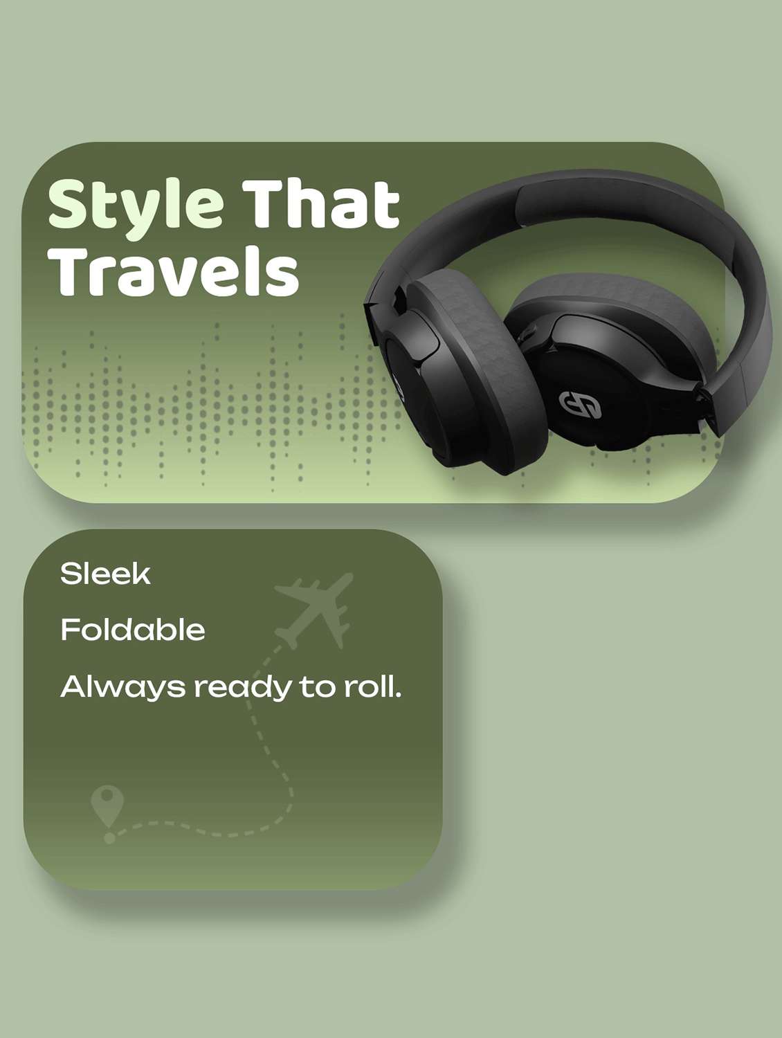 snapup snaphead vibe over the head headphone (deep black) - 22093490 -  Standard Image - 7