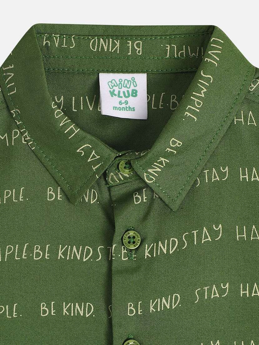 boys printed long sleeve collared shirt - 22093491 -  Standard Image - 2