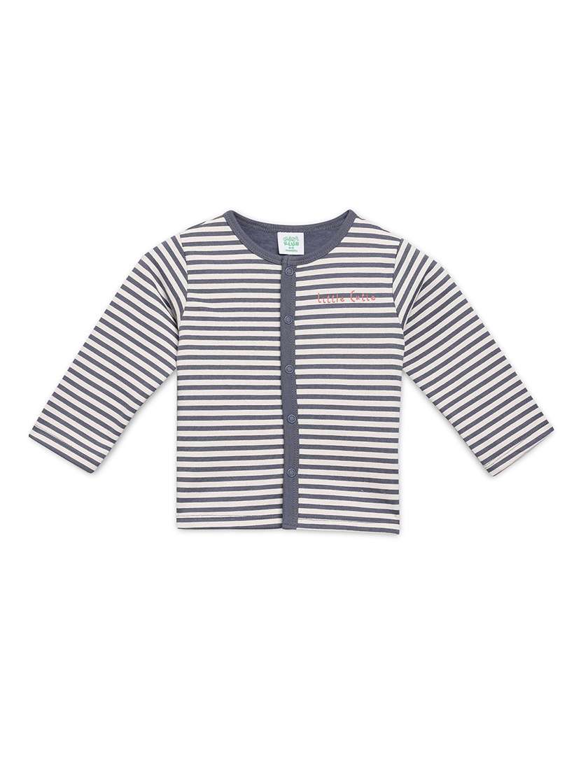 infant pack of 2 printed long sleeve front-open tee - 22093566 -  Standard Image - 2