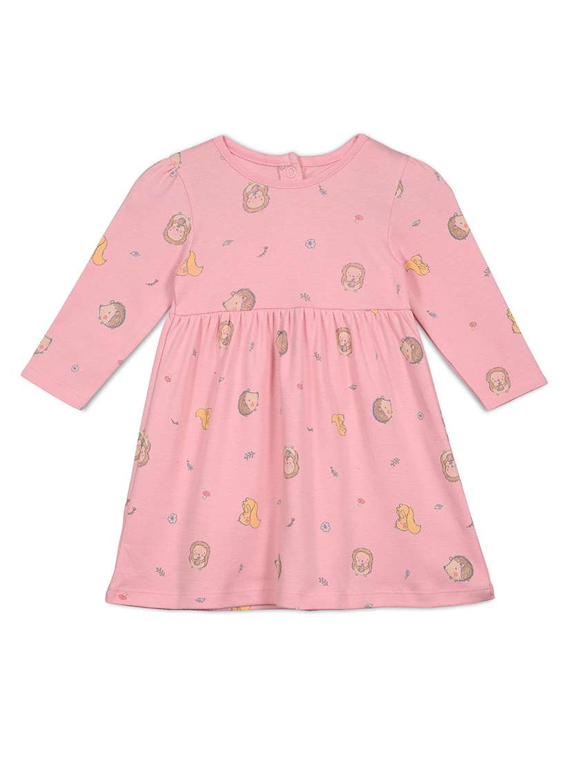 girls pack of 2 printed long sleeve a-line dress - 22093700 -  Standard Image - 2