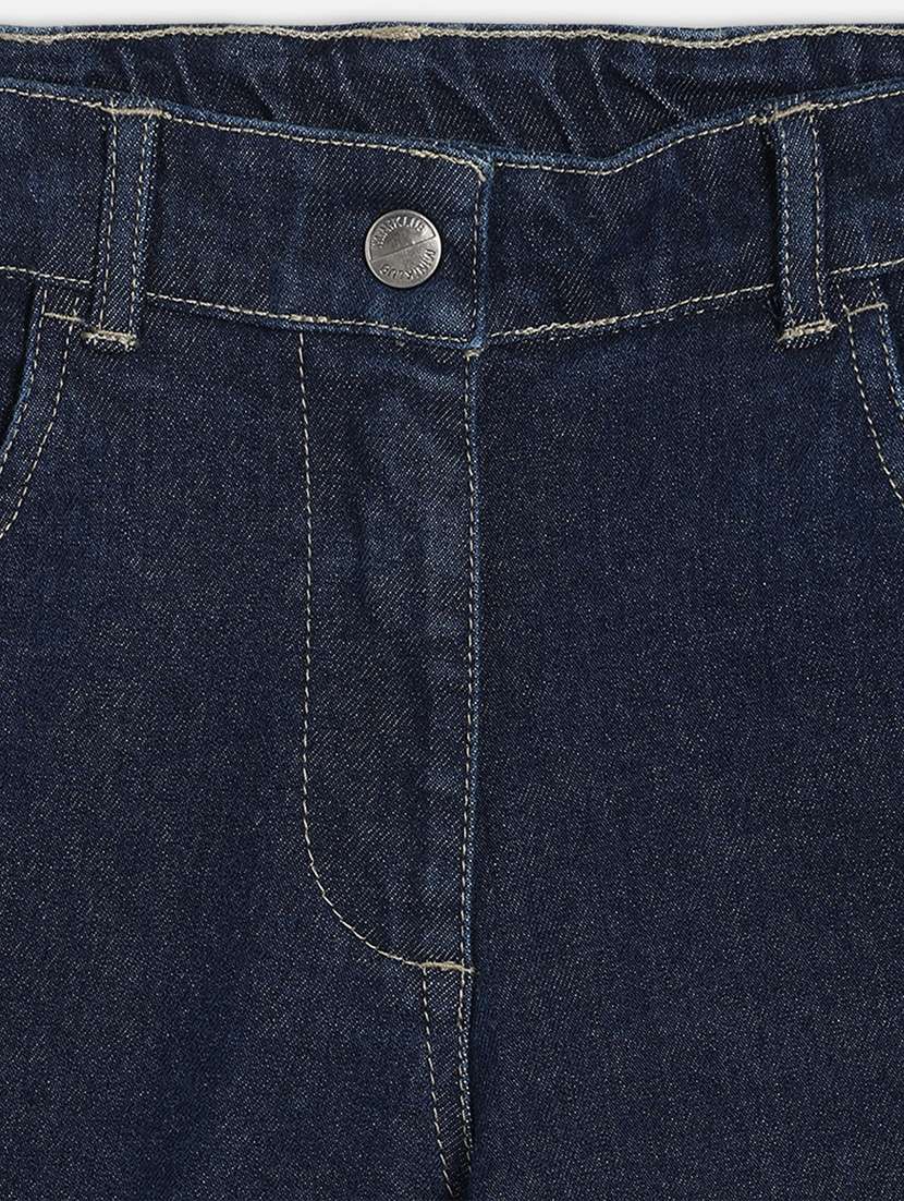 girls solid mid rise slim fit jeans - 22093727 -  Standard Image - 2