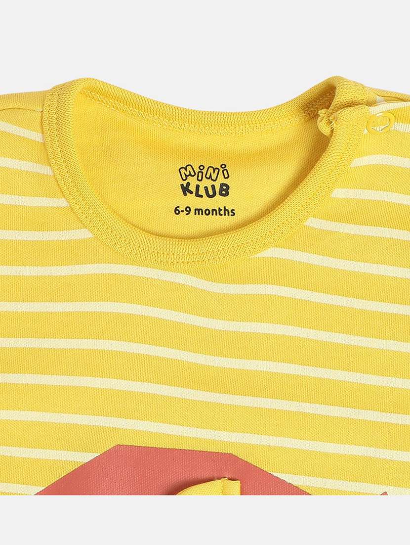 kids striped round neck long sleeve romper - 22093862 - Standard Image - 2