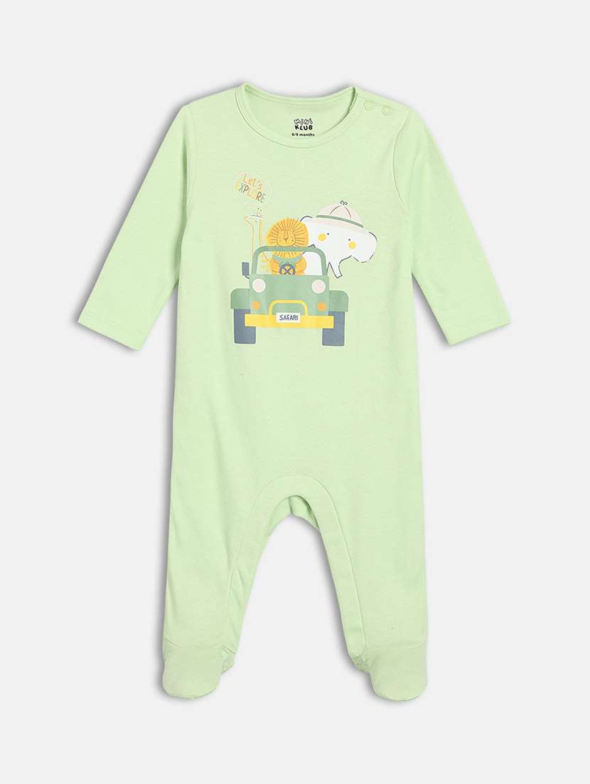 kids pack of 2 printed round neck long sleeve onesie - 22093867 - Standard Image - 2