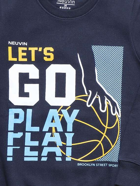 boys printed long sleeve sweatshirt - 22094201 -  Standard Image - 2