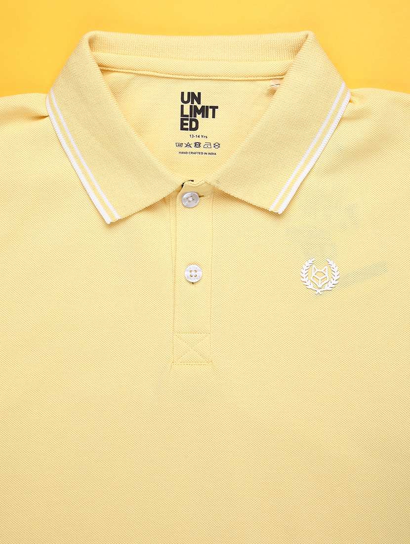 boys solid short sleeve polo t-shirt - 22094229 -  Standard Image - 2