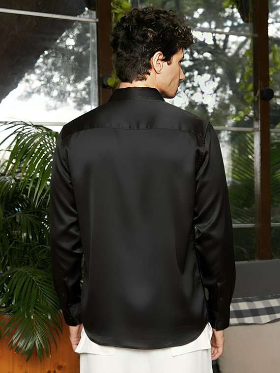men solid long sleeve regular fit casual shirt - 22094511 -  Standard Image - 2