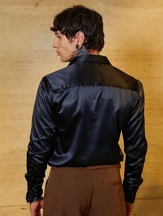 men solid long sleeve regular fit casual shirt - 22094517 -  Standard Image - 2