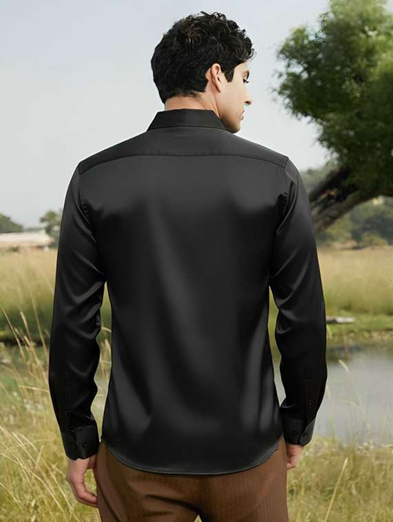 men solid long sleeve regular fit casual shirt - 22094526 -  Standard Image - 2