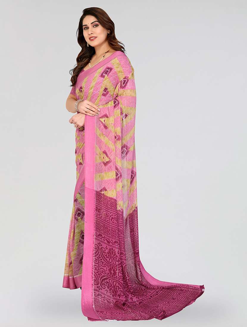 women printed casual wear saree with blouse - 22100165 - Standard Image - 2