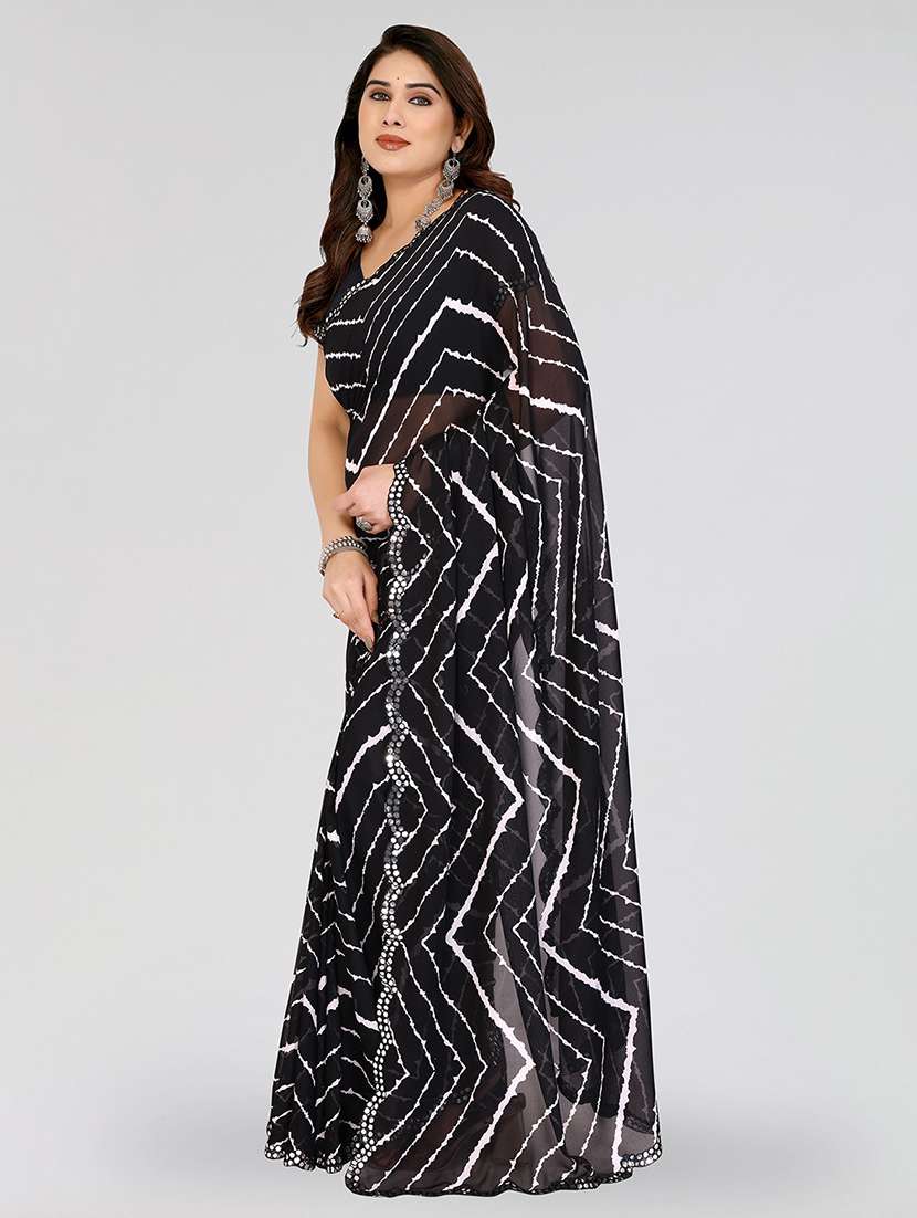 women printed casual wear saree with blouse - 22100202 - Standard Image - 2