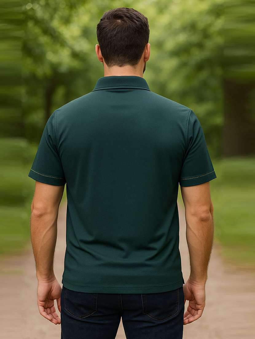 men printed short sleeve regular fit polo t-shirt - 22100774 -  Standard Image - 2