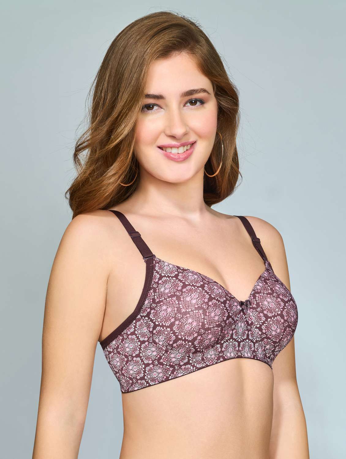 women printed lightly padded bra - 22100873 -  Standard Image - 2