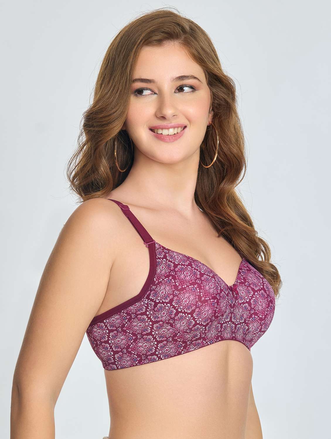 women printed lightly padded bra - 22100874 -  Standard Image - 2