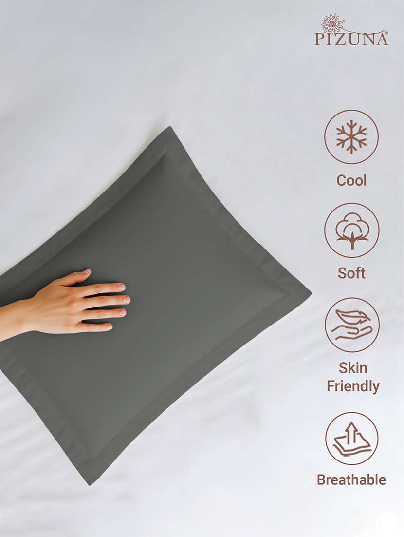 pack of 2 solid pillow - 22100890 - Standard Image - 2