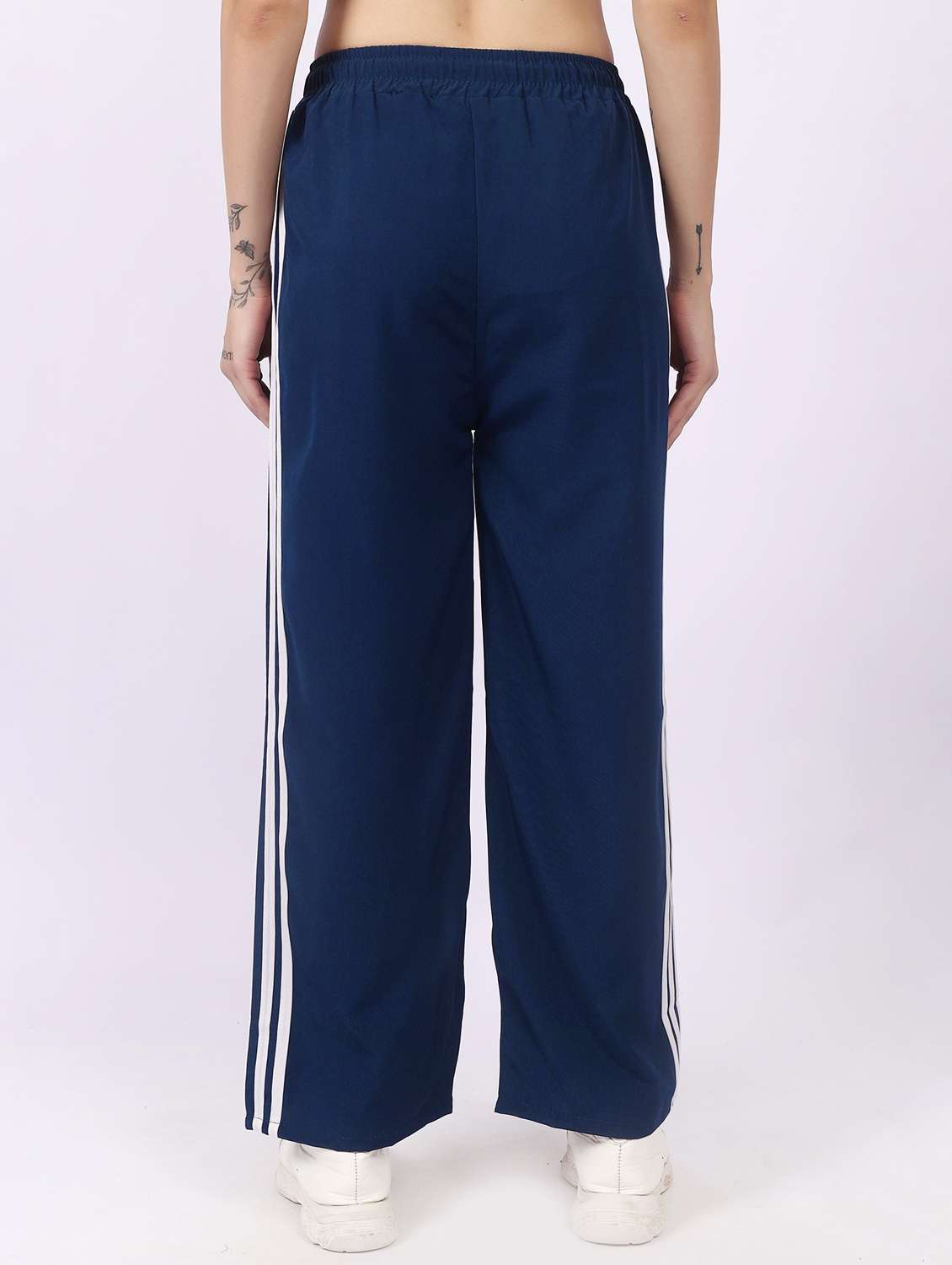 blue polyester regular track pants - 22100912 - Standard Image - 2