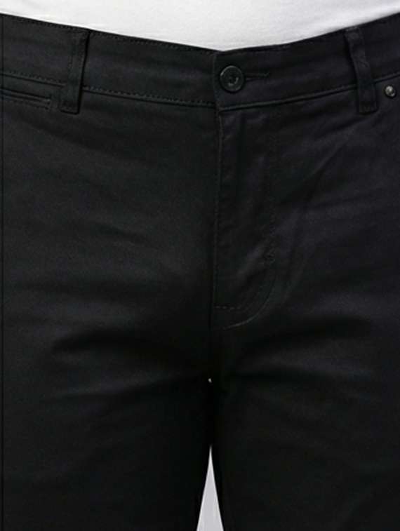 men solid mid rise sim fit chinos - 22101083 -  Standard Image - 2