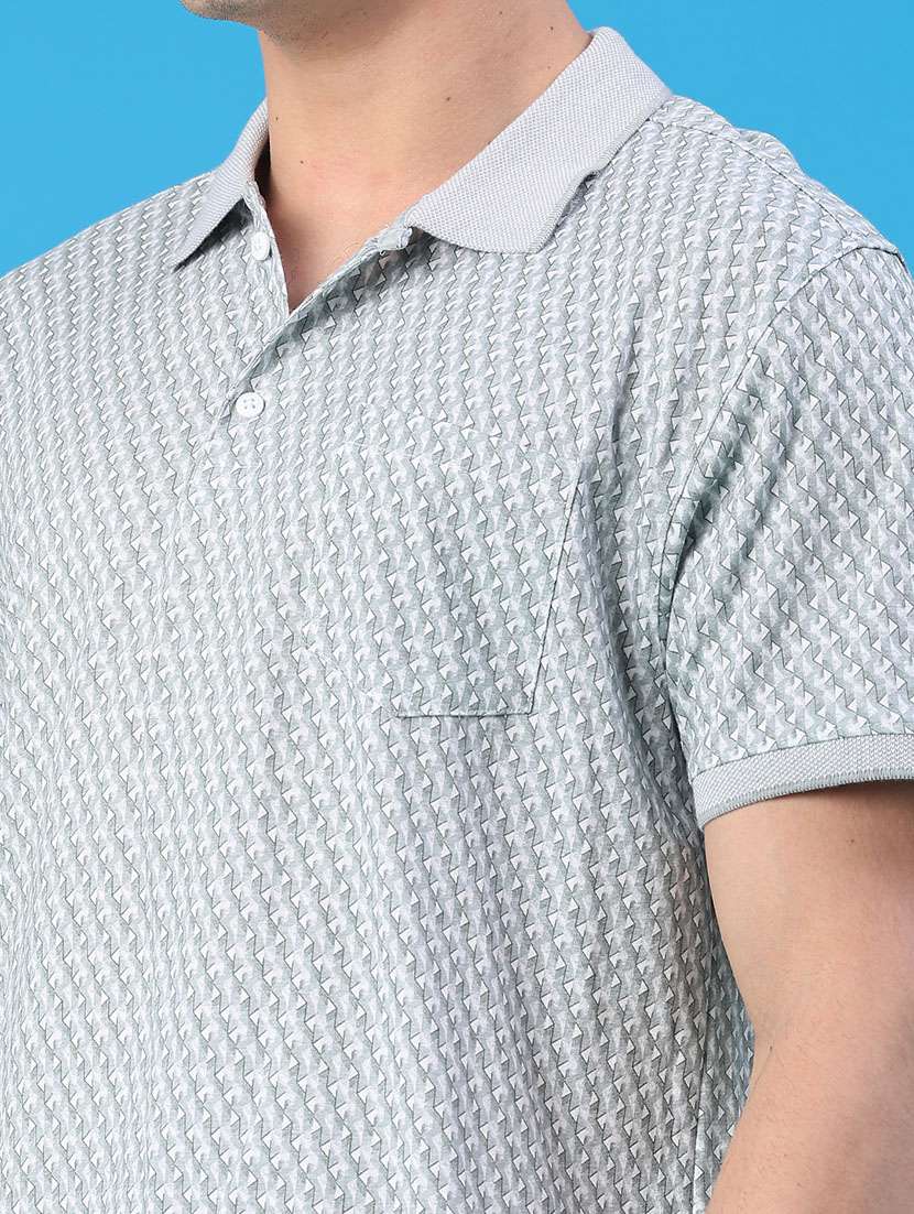 men printed short sleeve regular fit polo t-shirt - 22101153 -  Standard Image - 2