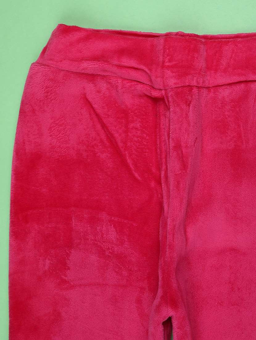 girls solid with work mid rise winterwear leggings - 22101308 -  Standard Image - 2