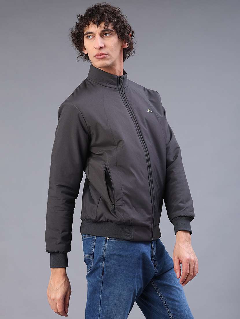 men solid long sleeve lightweight bomber jacket - 22101328 -  Standard Image - 2