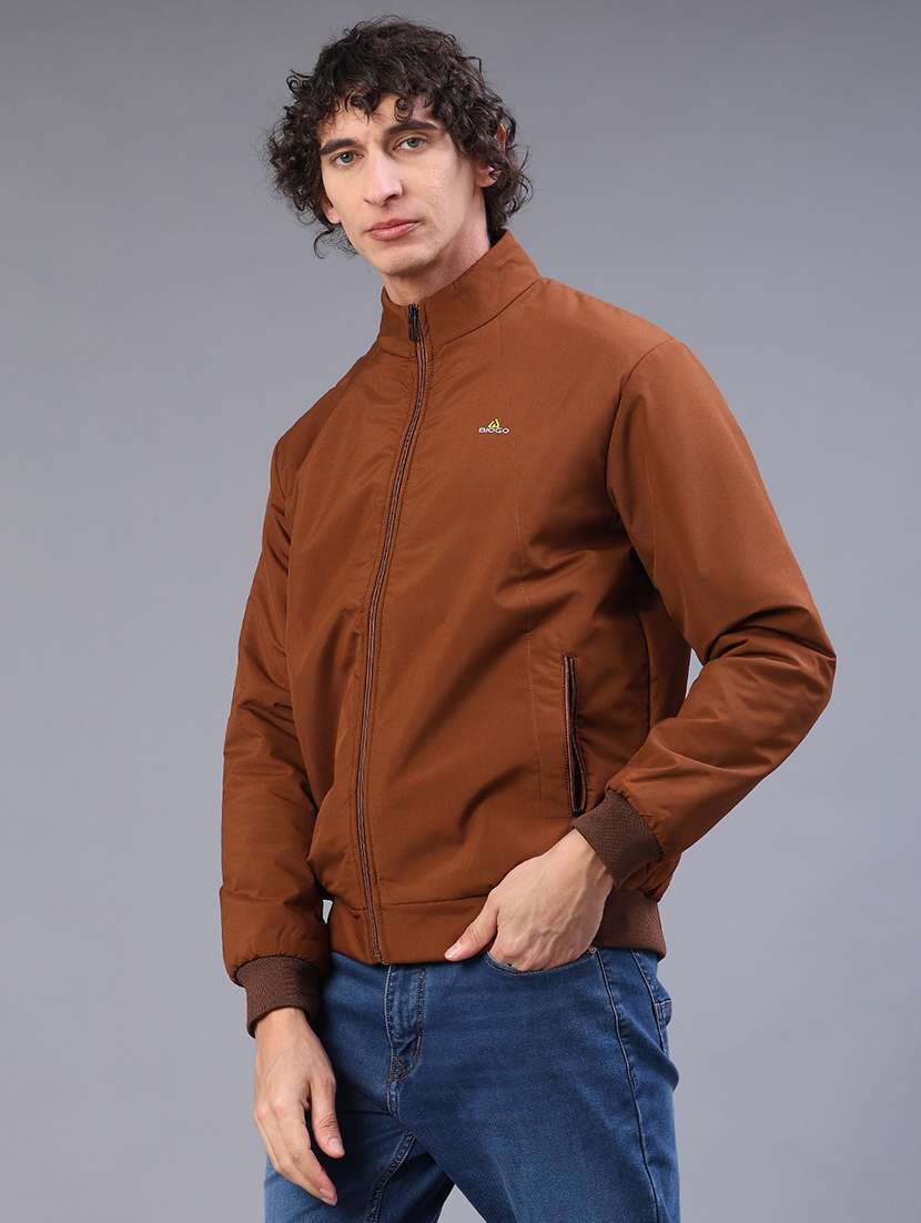 men solid long sleeve lightweight bomber jacket - 22101329 -  Standard Image - 2