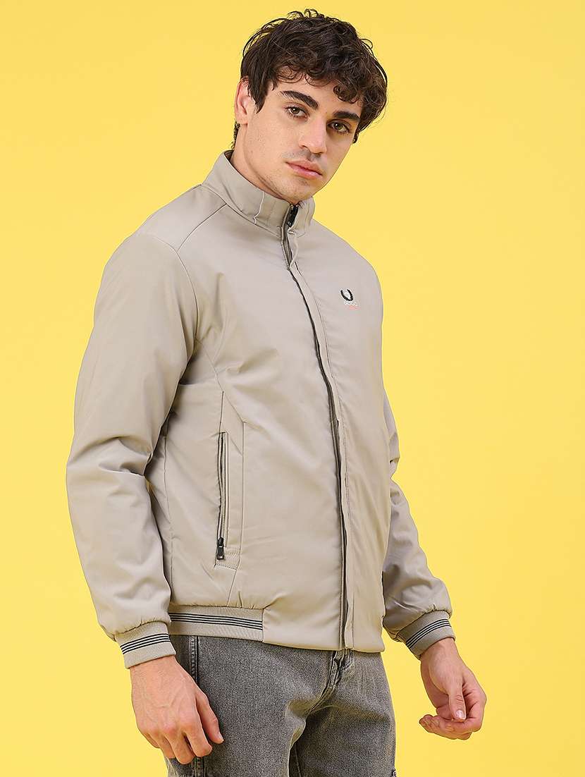 men solid long sleeve puffer jacket - 22101336 -  Standard Image - 2