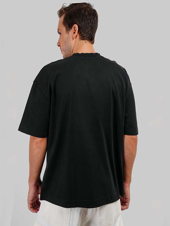 men solid short sleeve oversized t-shirt - 22101421 -  Standard Image - 2