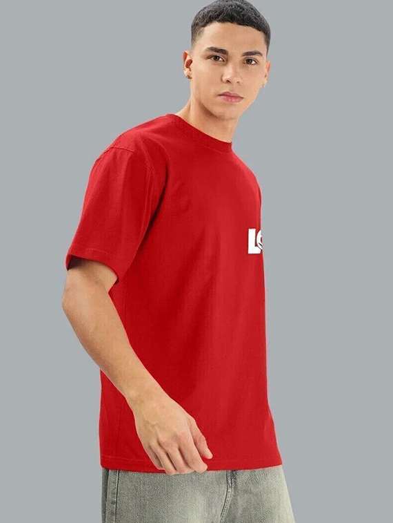 men back print short sleeve oversized t-shirt - 22101448 -  Standard Image - 2