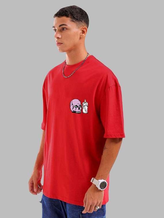 men back print short sleeve oversized t-shirt - 22101449 -  Standard Image - 2