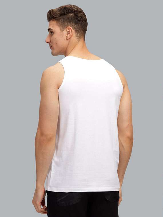 men typographic sleeveless vest - 22101479 - Standard Image - 2