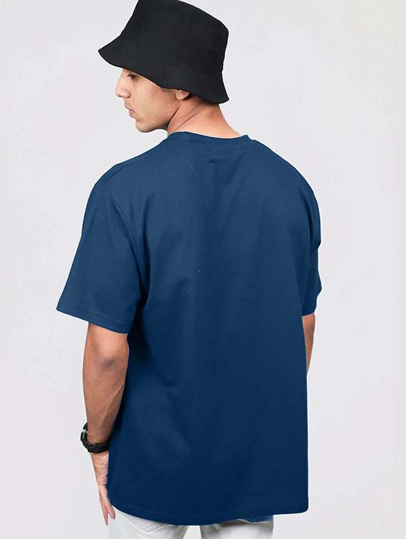 men solid short sleeve oversized t-shirt - 22101481 - Standard Image - 2