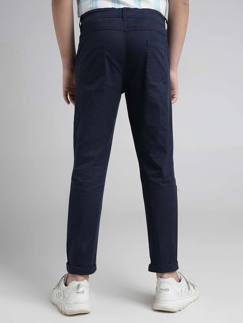 boys solid mid rise chinos - 22101517 -  Standard Image - 2