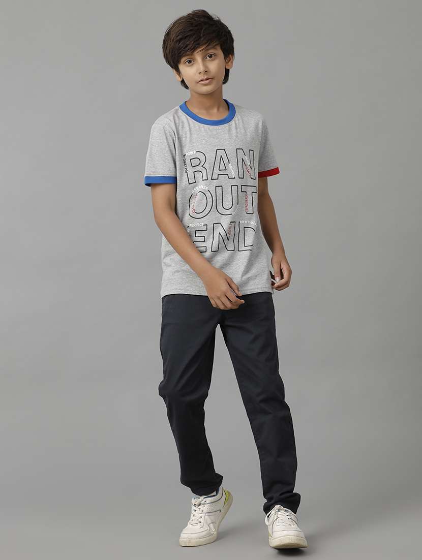 boys solid mid rise chinos - 22101517 -  Standard Image - 7