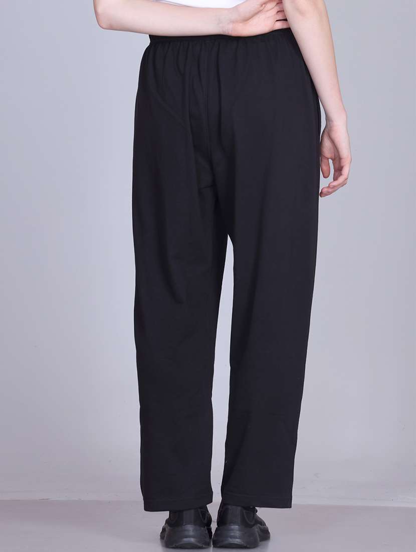 women solid mid rise relaxed fit track pant - 22101584 -  Standard Image - 2