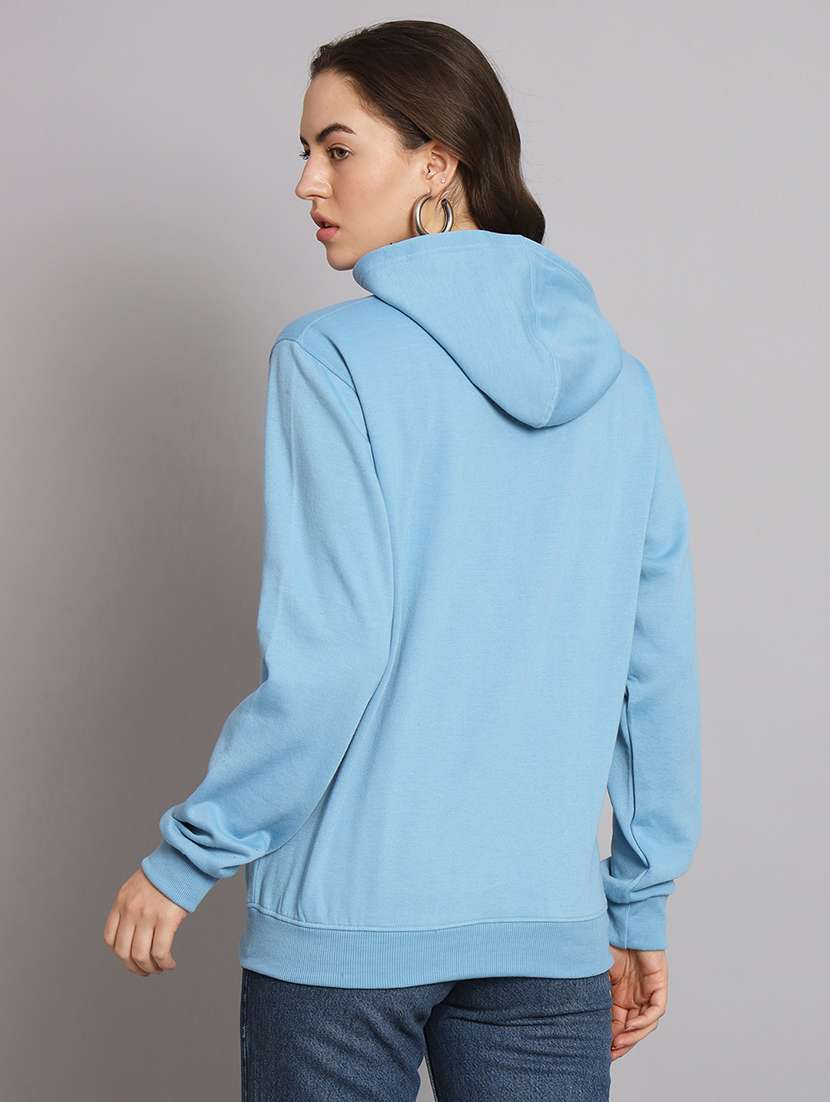 women printed long sleeve hooded sweatshirt - 22101614 - Standard Image - 2