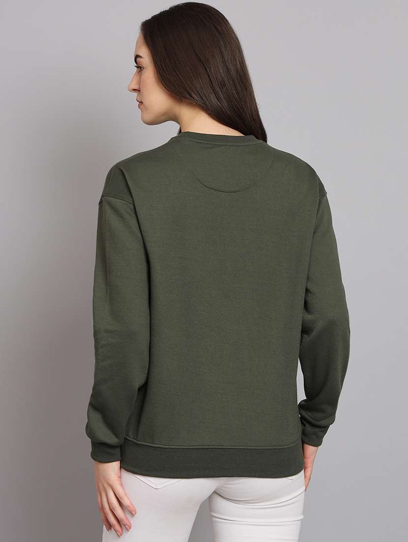 women printed round neck long sleeve sweatshirt - 22101623 - Standard Image - 2