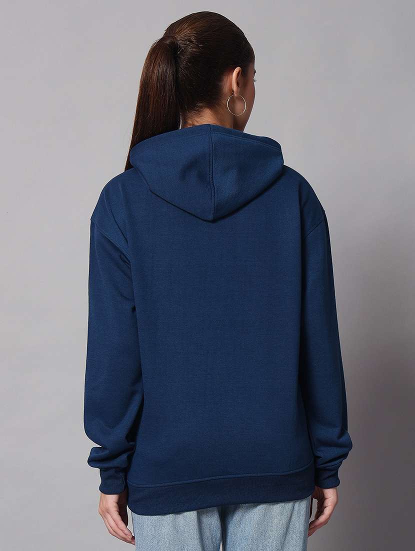 women printed long sleeve hooded sweatshirt - 22101646 -  Standard Image - 2